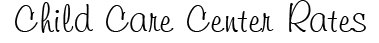Labels for Daycare Centers