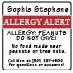 Kids Allergy Labels